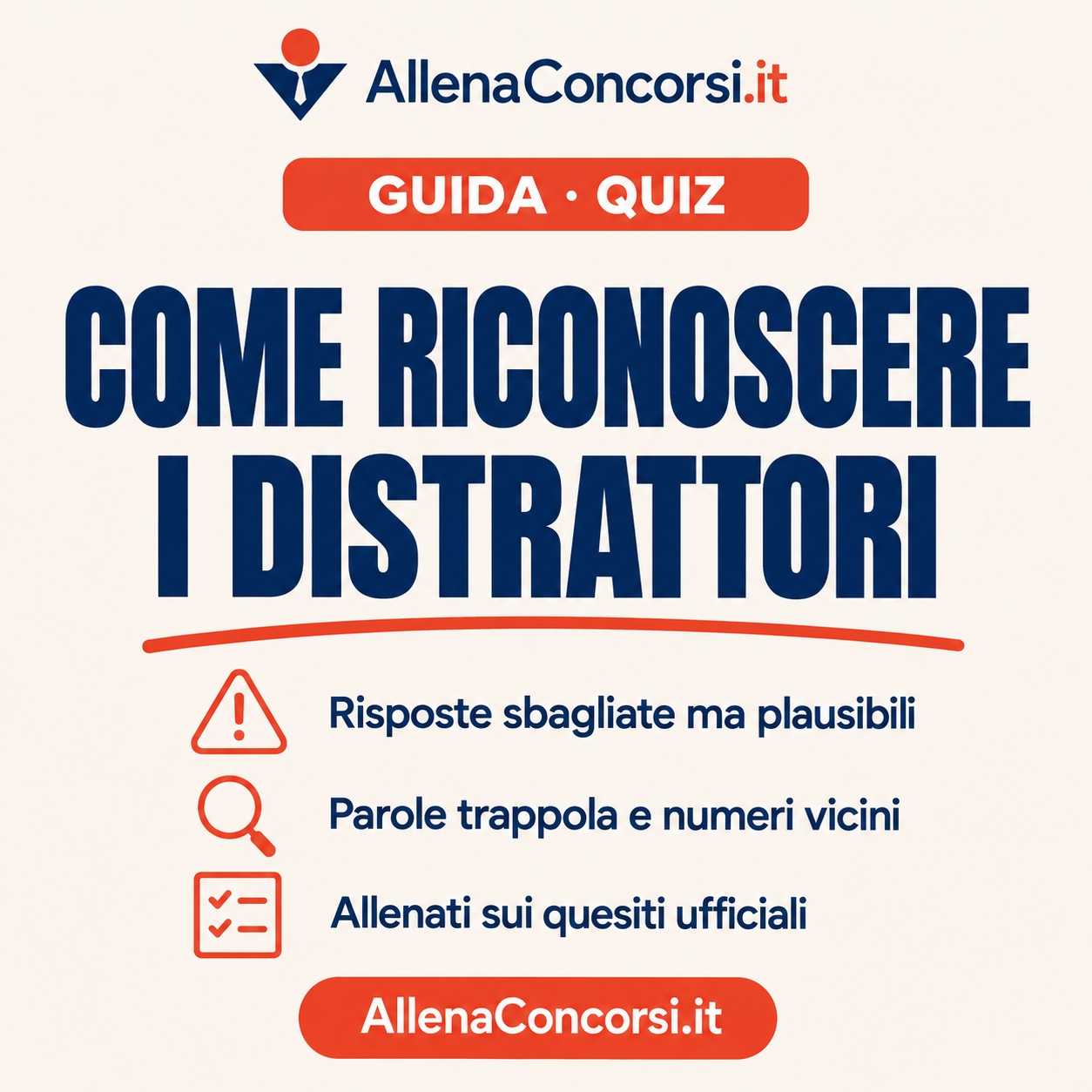Distrattori nei quiz dei concorsi: come sono costruiti e come riconoscerli